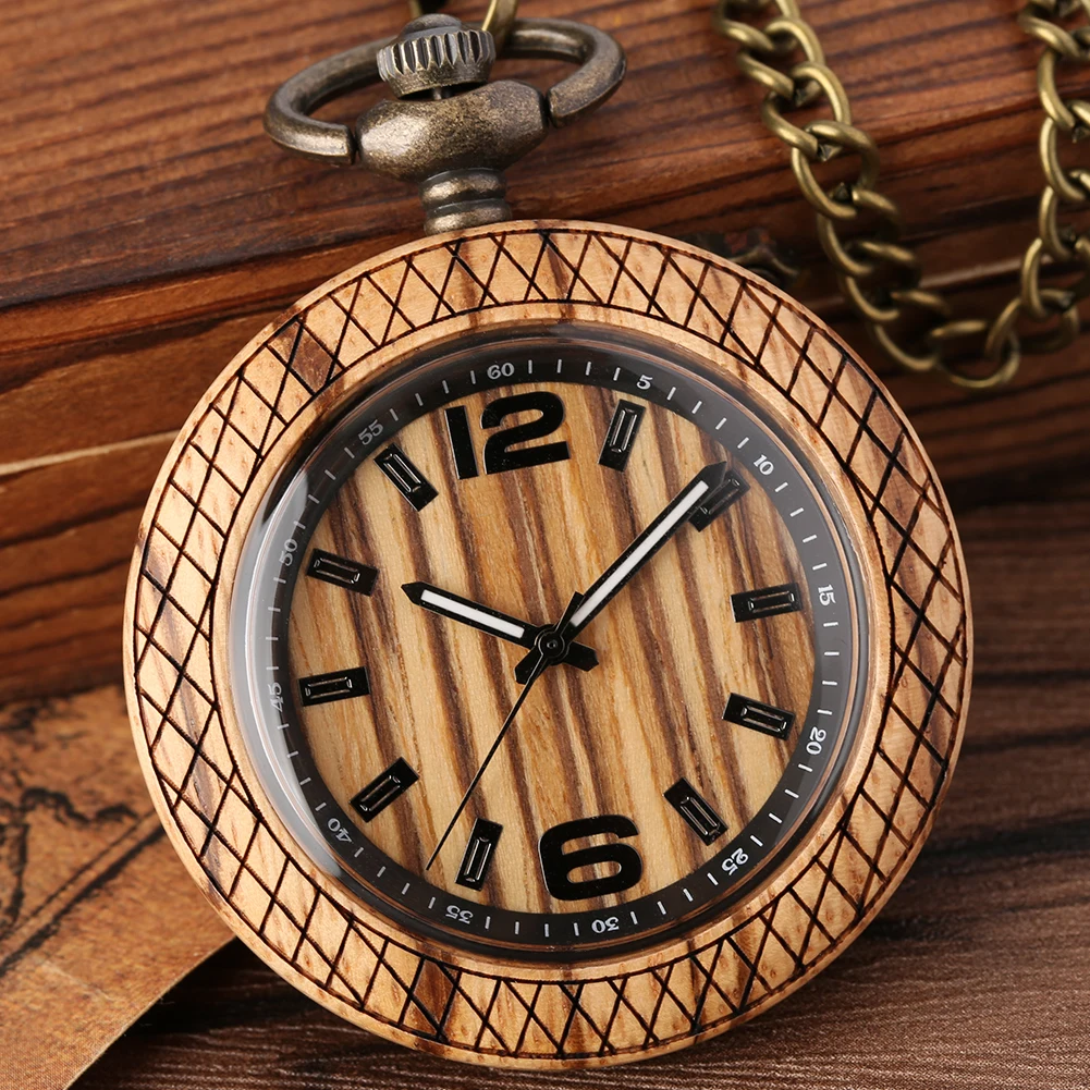 Orologio Da Tasca In Legno Orologio Da Tasca Con Ciondolo Al Quarzo Vintage Uomo Donna Accessori Per Catena Sul Petto Orologio Da Collezione Antico Ta