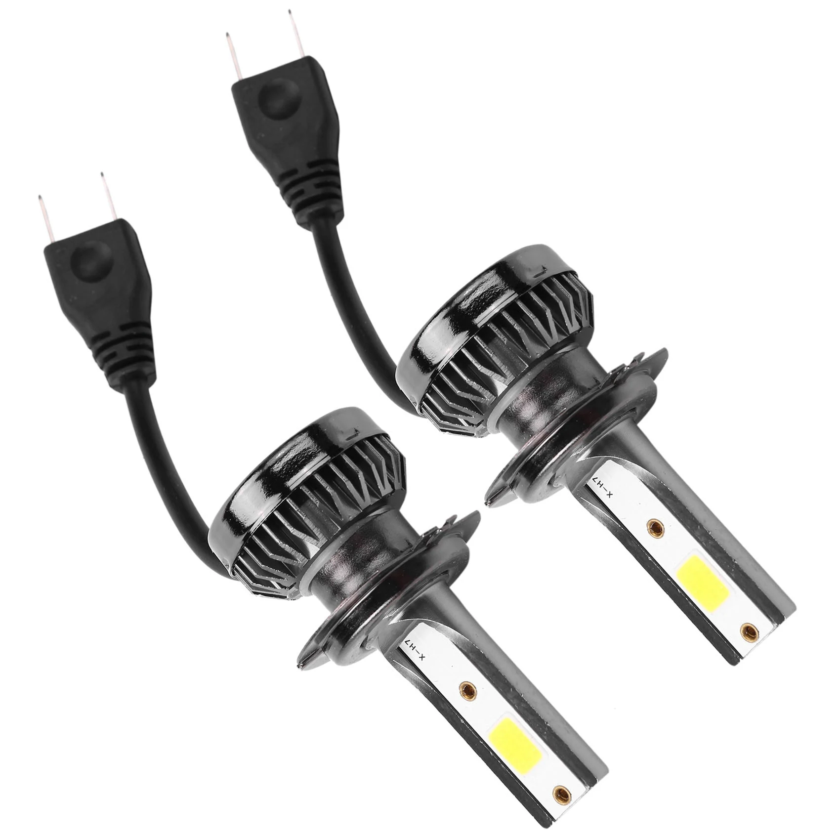 2Pcs Mini 1400W Led Lampadine Per Fari Kit Di Conversione Fendinebbia Fari Hi-Low Drl 6000K Bianco-Plug And Play(H7)