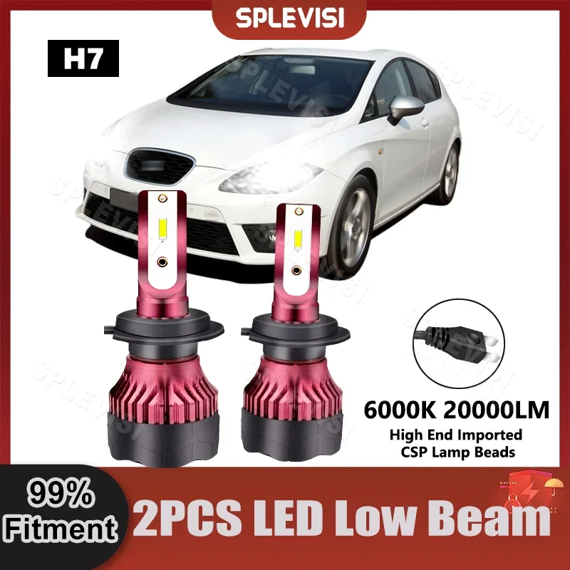 Plug And Play 360 Gradi Beam Led Headlight Kit Lampadine Anabbaglianti Per Seat Leon 1 M1 Per Seat Leon Mk2 6000K Sostituire Le Luci Basse Dell'Auto