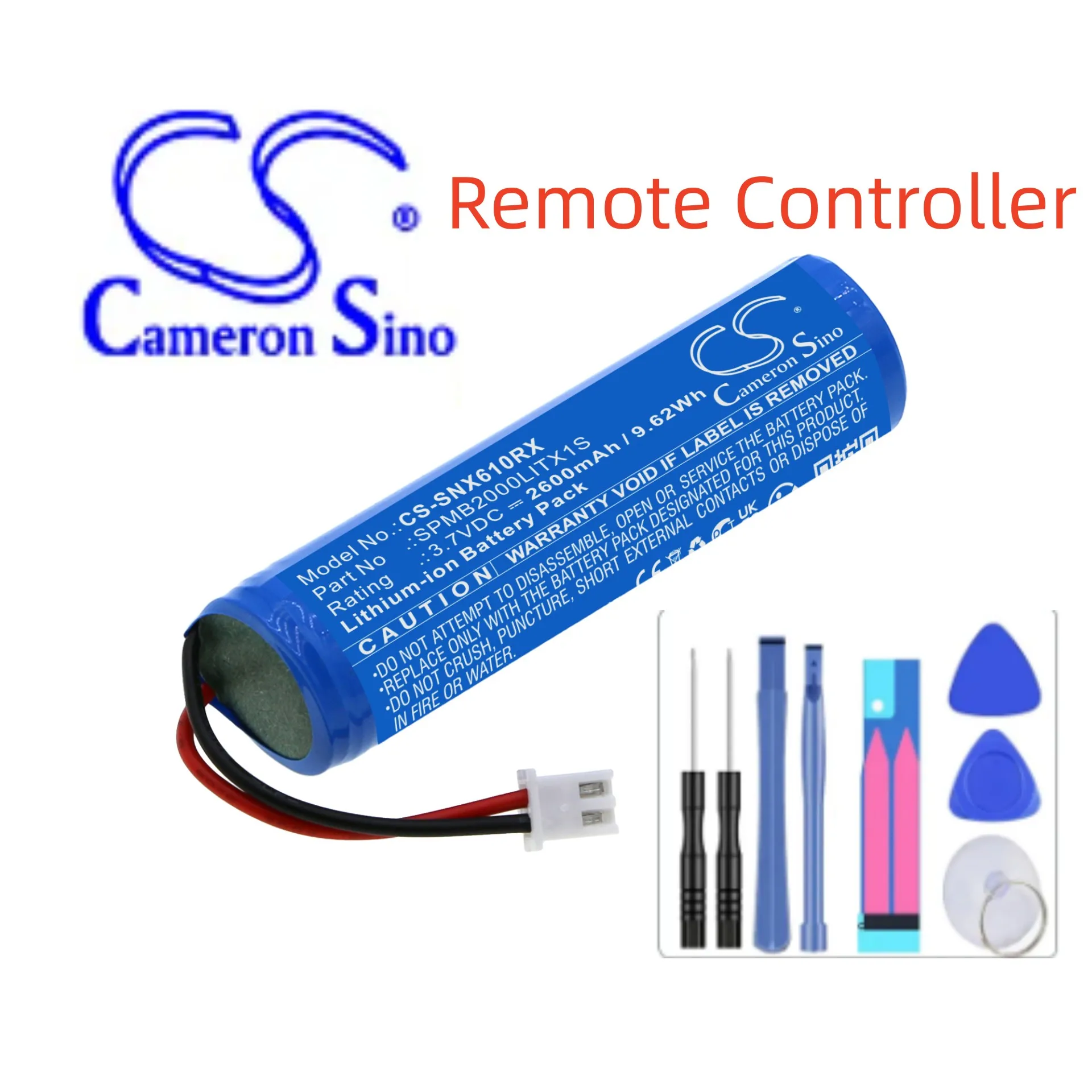 Batteria Del Telecomando Per Trasmettitore Spektrum Spmb2000Litx1S Nx6 Nx8 Capacità 2600Mah / 9.62Wh Colore Blu Volt 3.70V