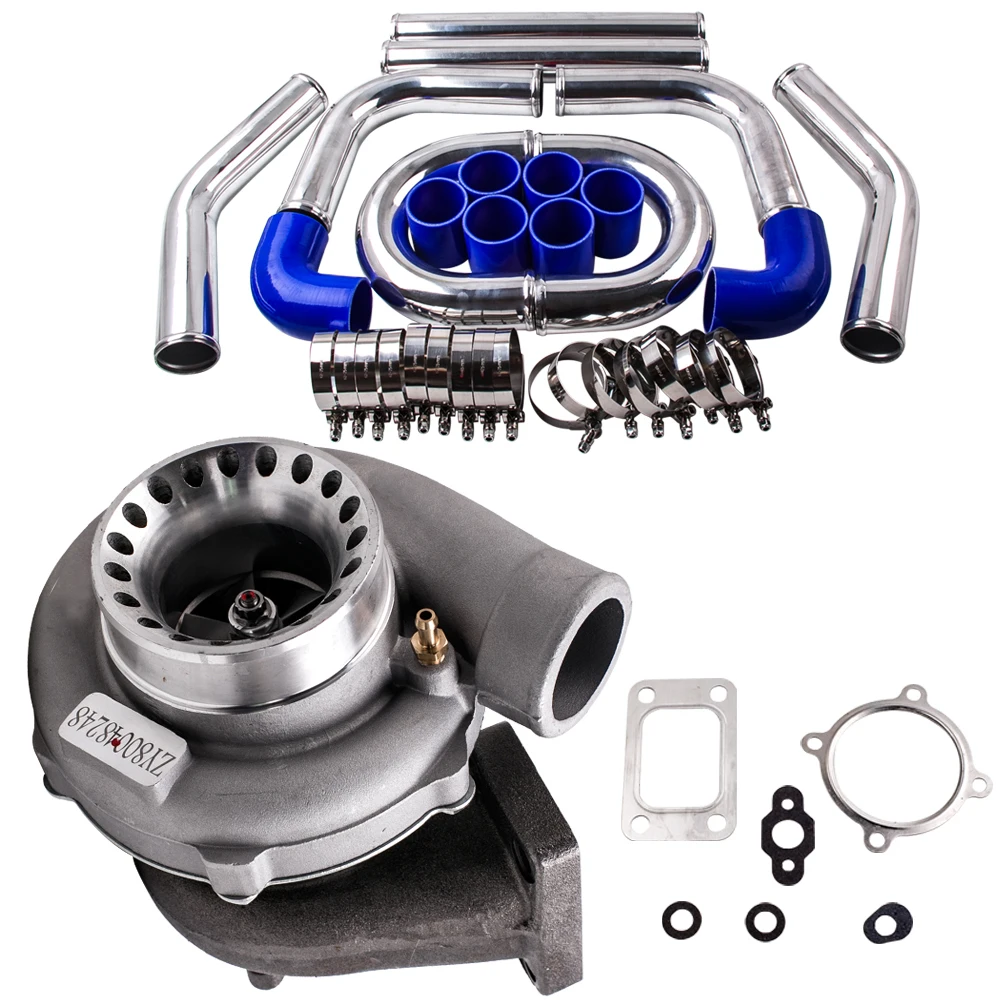 Gt35 Gt3582 Turbo + 2.5 "64Mm Tubo Intercooler Per Nissan R32 R33 R34 Rb25 Rb30