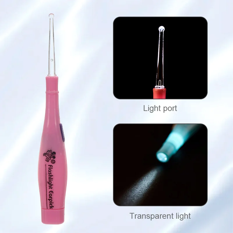 Hot 1Set Tonsil Stone Remover Tools Kit Rimozione Cerume Luce A Led Con 3 Punte Earpick 12Cc Irrigatore Siringa Incandescente Ear Scoop