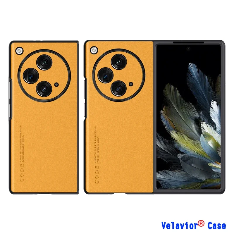 Per Oppo Find N3 Custodia Paraurti Antiurto Per Oppo Find N3 Shell Luxury Leather Folding Phone Back Oppo Findn3 Cover