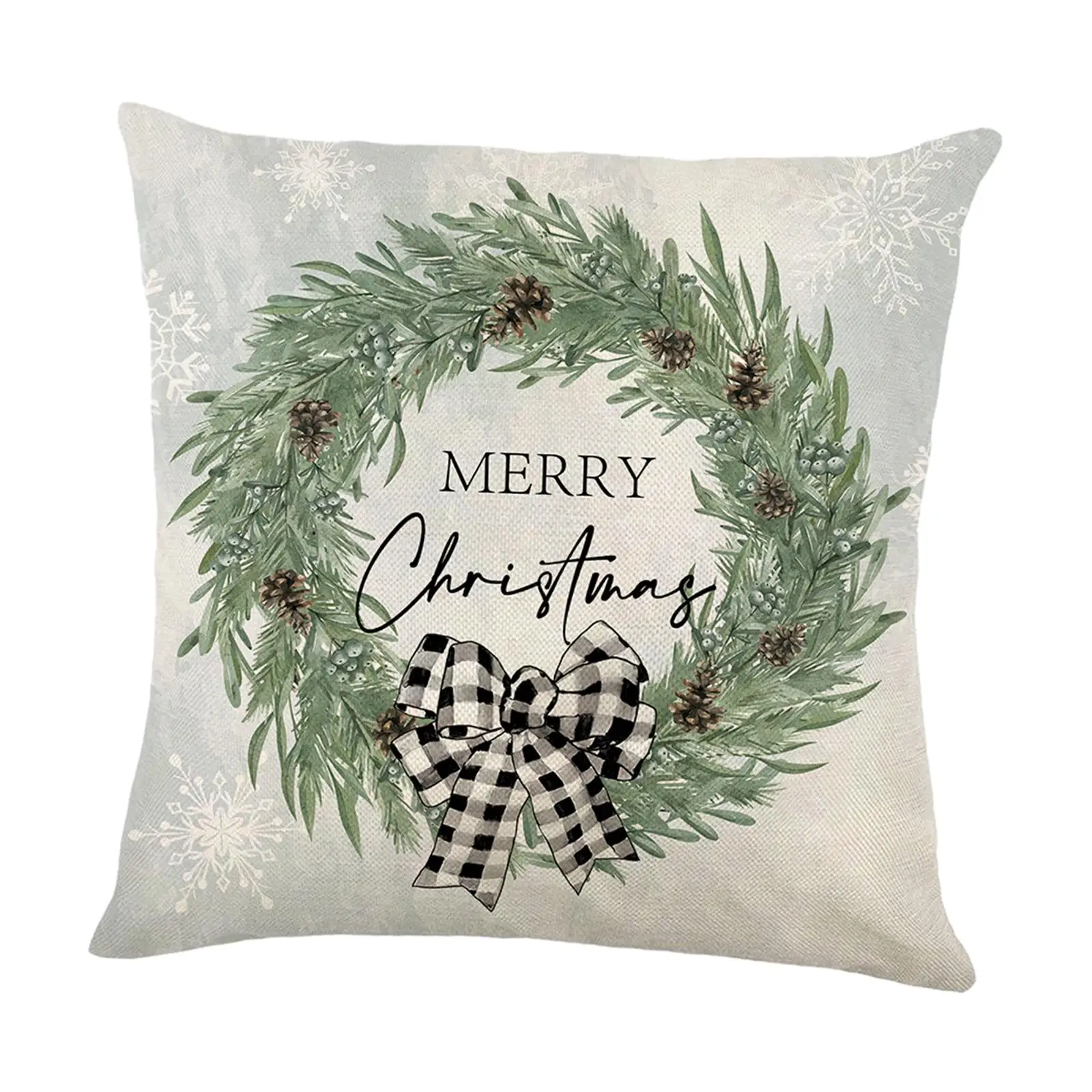 Fodera Per Cuscino Natalizio 45Cm X 45Cm Morbida Decorazione Natalizia Cuscino Decorativo