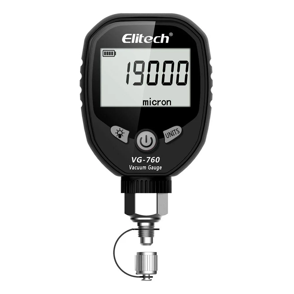 Elitech Vg-760 Digital Vacuum Gauge Micron Gauge Per Hvac Micron Meter Refrigerante Vacuum Meter Test Di Perdite Psi Pa