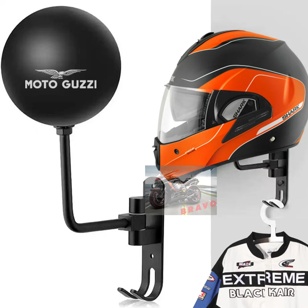 Logo Per Moto Guzzi V100 Mandello V7 Stone V8S Tt Accessori Casco Rack Montaggio A Parete Caschi Espositore Chiavi Appendiabiti