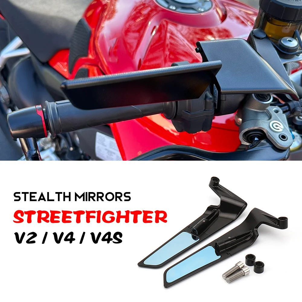 Per Ducati Streetfighter V4 Accessori Specchi Stealth Streetfighter V2 Regolabile Winglet Streetfighterv4S Streetfighter Parts