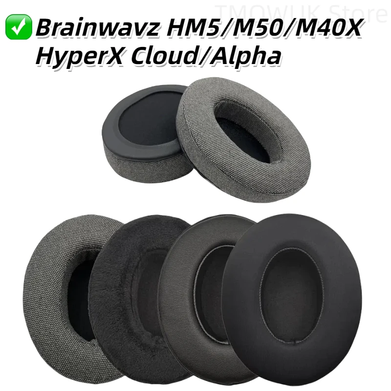 Cuscinetti Auricolari Cuscini Per Brainwavz Hm5 Sony Mdr V6 Zx700 M50 M50X M40X, Hyperx Cloud/Alpha Cuffie Pad