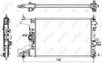 53148 Per Radiatore Acqua Motore Astra J M,T A14Net A14Nel A16Let