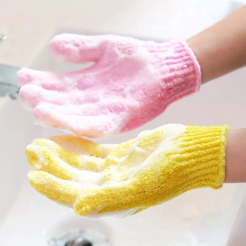 1Pc Body Scrub Spa Foam Glove Peeling Esfoliante Bhast Wisp Massage Spugna Idratante Cura Della Pelle Asciugamano Accessori Per La Doccia