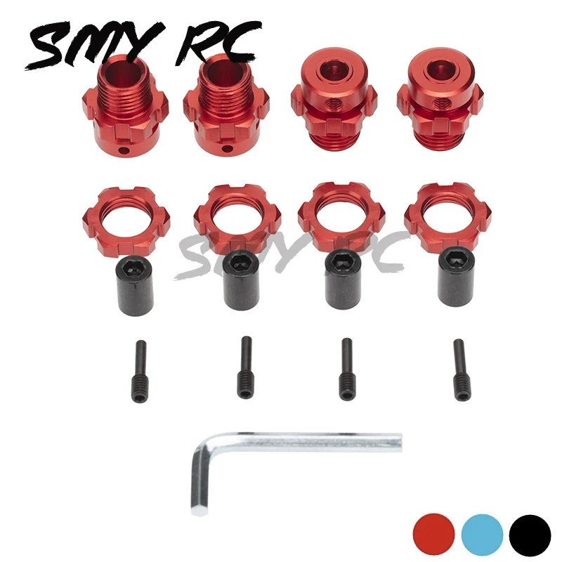 Adattatore Esteso Mozzo Esagonale Ruota Scanalato In Metallo Da 17Mm 5353X Per 1/10 Traxxas E-Revo E-Maxx T-Maxx Summit Revo 3.3 Slayer Pro 4 X4