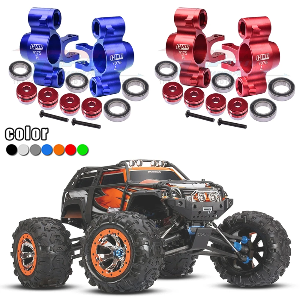Gpm Metallo Anteriore Posteriore Blocco Sterzo Knuckle Axle Carriers 5334R Per Traxxas 1/10 E Revo Summit E-Maxx T-Maxx 3.3 Slayer Pro 4 X4