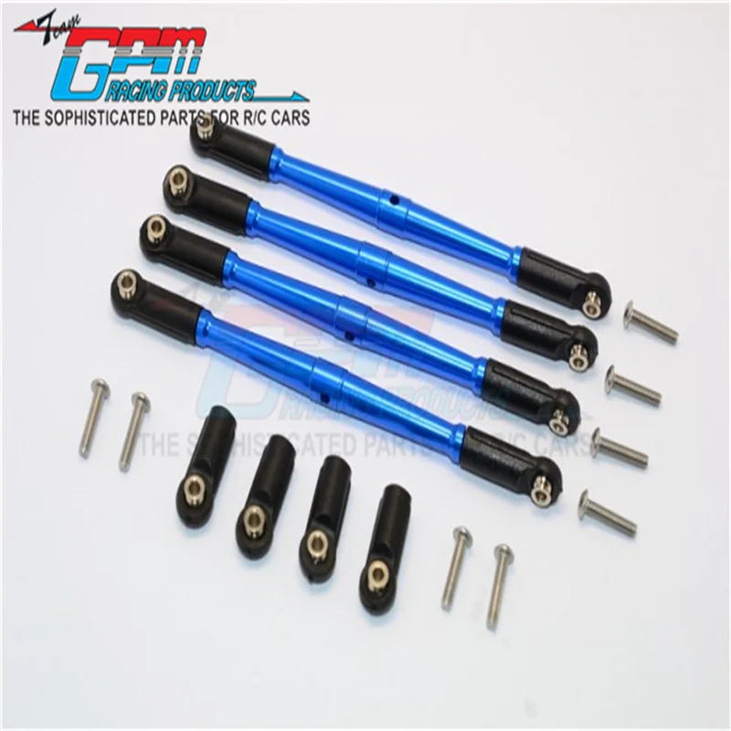 Gpm Alluminio Anteriore/Posteriore Collegamento Filettatura Antiorario Rod-4Pcs Set Per Aggiornamento Traxxas 1/10 E-Revo/Summit/Revo/E-Revo 3.3