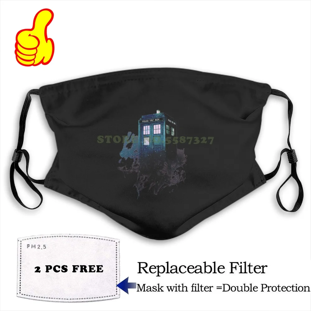 Maschera Per Il Viso Tardis Funny Cool Masks