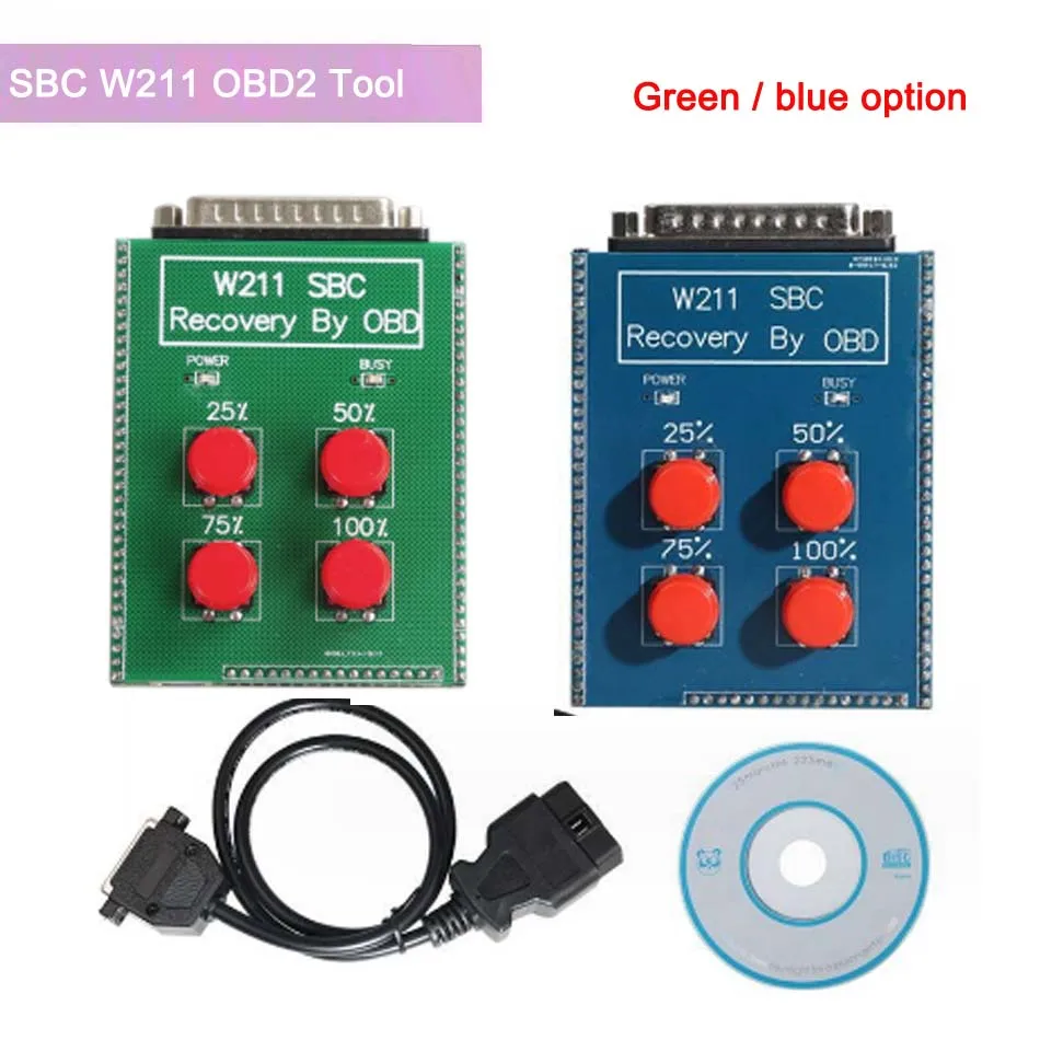 Opzione Nuovo Strumento Di Ripristino Sbc Per Mercedes Sbc W211 Obd2 W211/R230 Abs/Sbc Tool Connettore Obd 16Pin Adattatore Diagnostico Per Riparazion