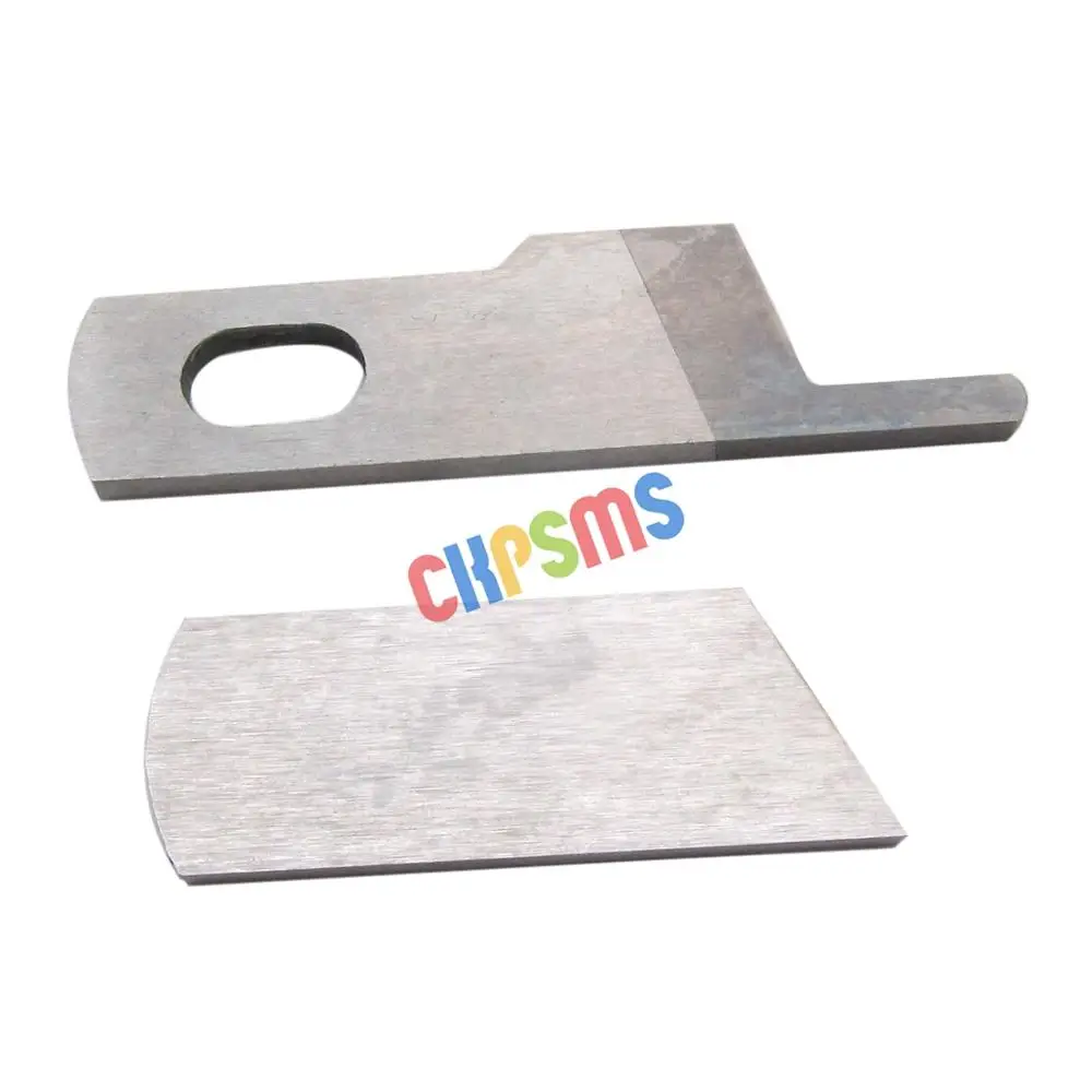 1Set #1250004237 + 1250014229 Lama Per Coltello Superiore + Inferiore Adatta Per Toyota Sl3314, Sl3304,Husqvarna Viking Huskylock 901 White Serger
