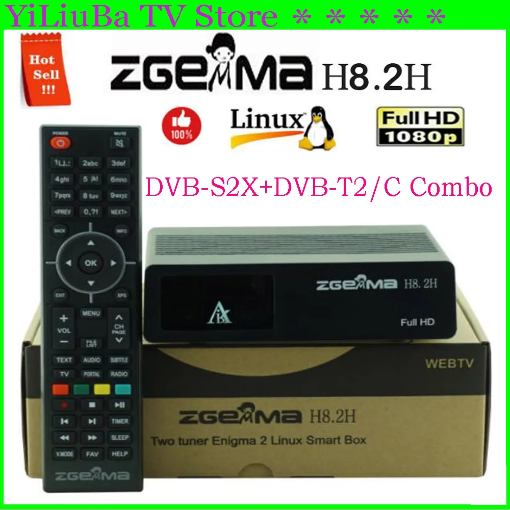 [Originale] Ricevitore Satellitare Zgemma H8.2H Di Vendita Caldo Ricevitore Linux Enigma2 Dvb-S2X + Dvb-T2/C H2.65 Ricevitore Satellitare Digitale 4K