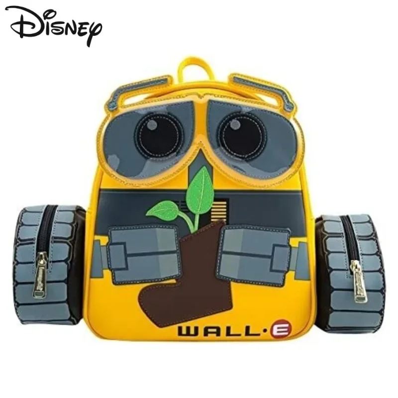 Original Loungefly Disney Walle Kawaii Zaini Robot Wal L.E Cosplay Mini Zaino Cartoon Fashion Pu Leather Women School Bags