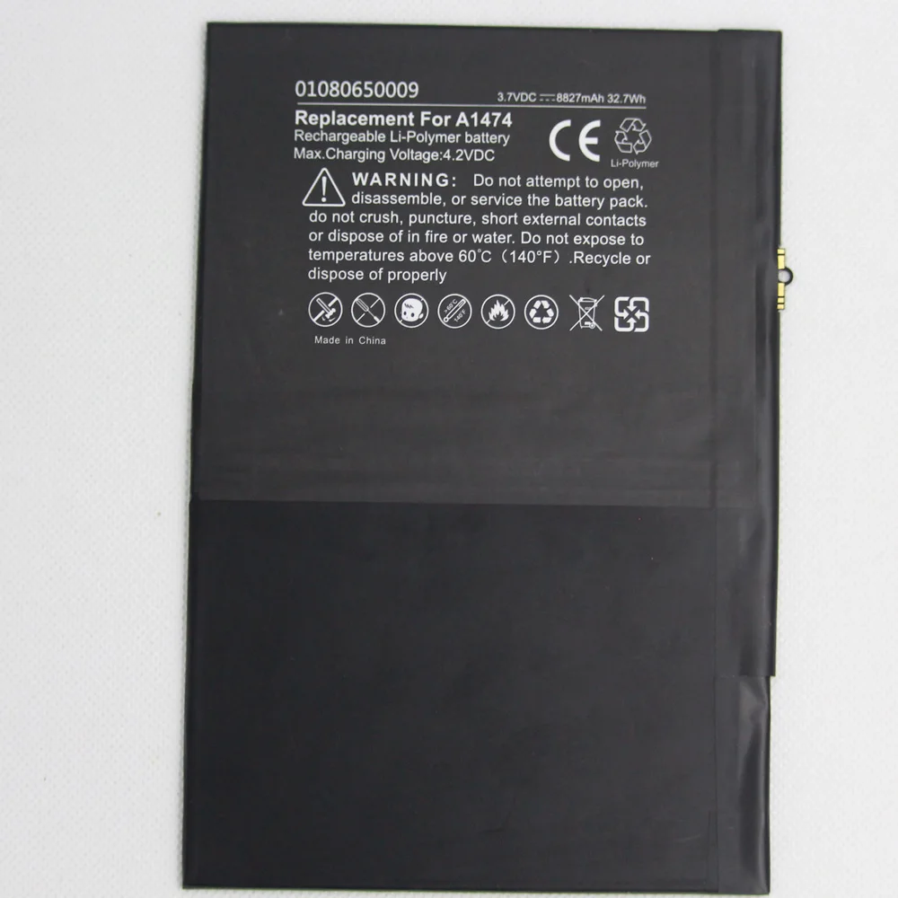 Isunoo 10 Pz/Lotto 8827Mah Sostituzione Della Batteria Li-Ion Interna A1474 Per Ipad 5 Aria A1474 Tablet Batteria