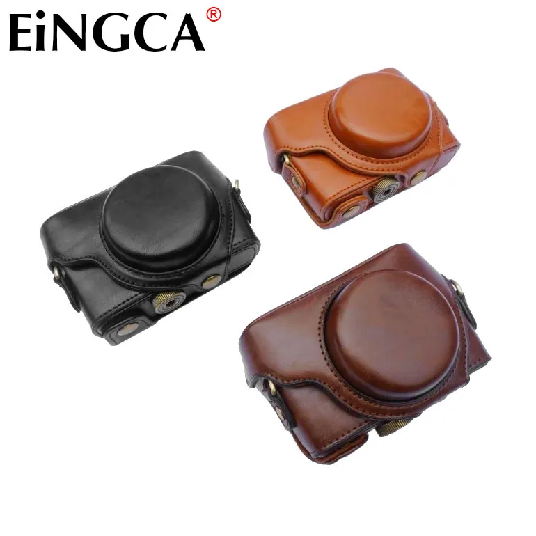 Custodia Per Fotocamera Custodia In Pu Con Cinturino Per Sony Rx100 Rx100Ii Rx100M2 Rx100Iii Rx100M3 Rx100Iv Rx100M4 Rx100V Rx100M5