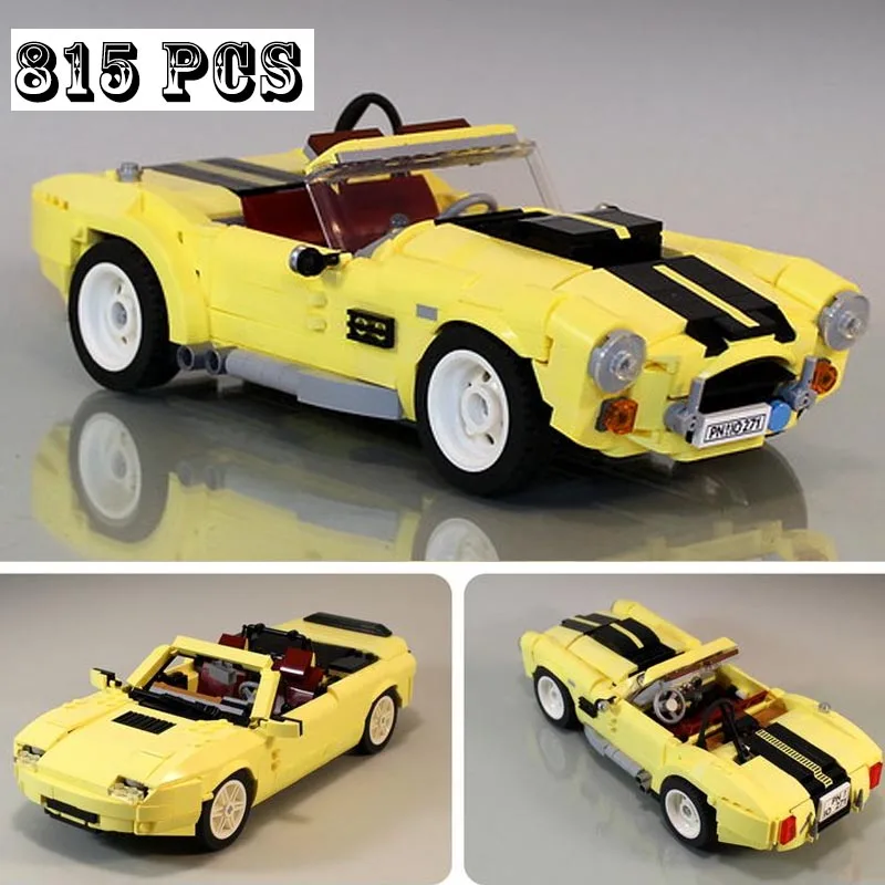 Nuovo Moc (2 In1) Ac Cobra E Miata Mx5 Fit 10271 City Model Buiding Kit Creatori Block Mattoni Giocattoli Per Bambini Regali Di Compleanno Ragazzi