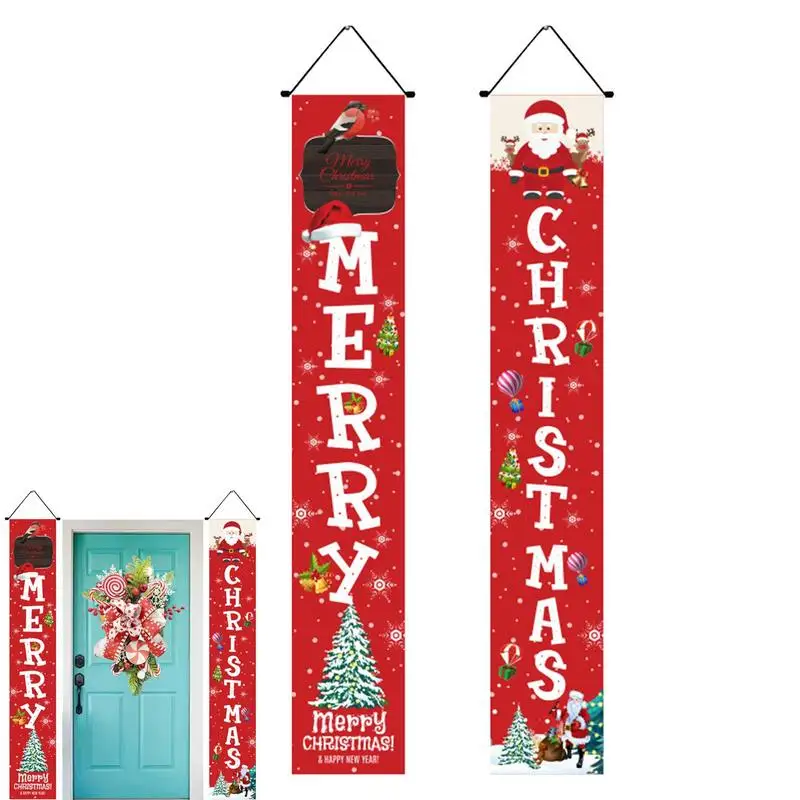 Christmas Welcome Portico Sign Portico Welcome Banner Per L'Inverno Riutilizzabile Christmas Welcome Portico Sign Per L'Inverno Indoor And Outdoor