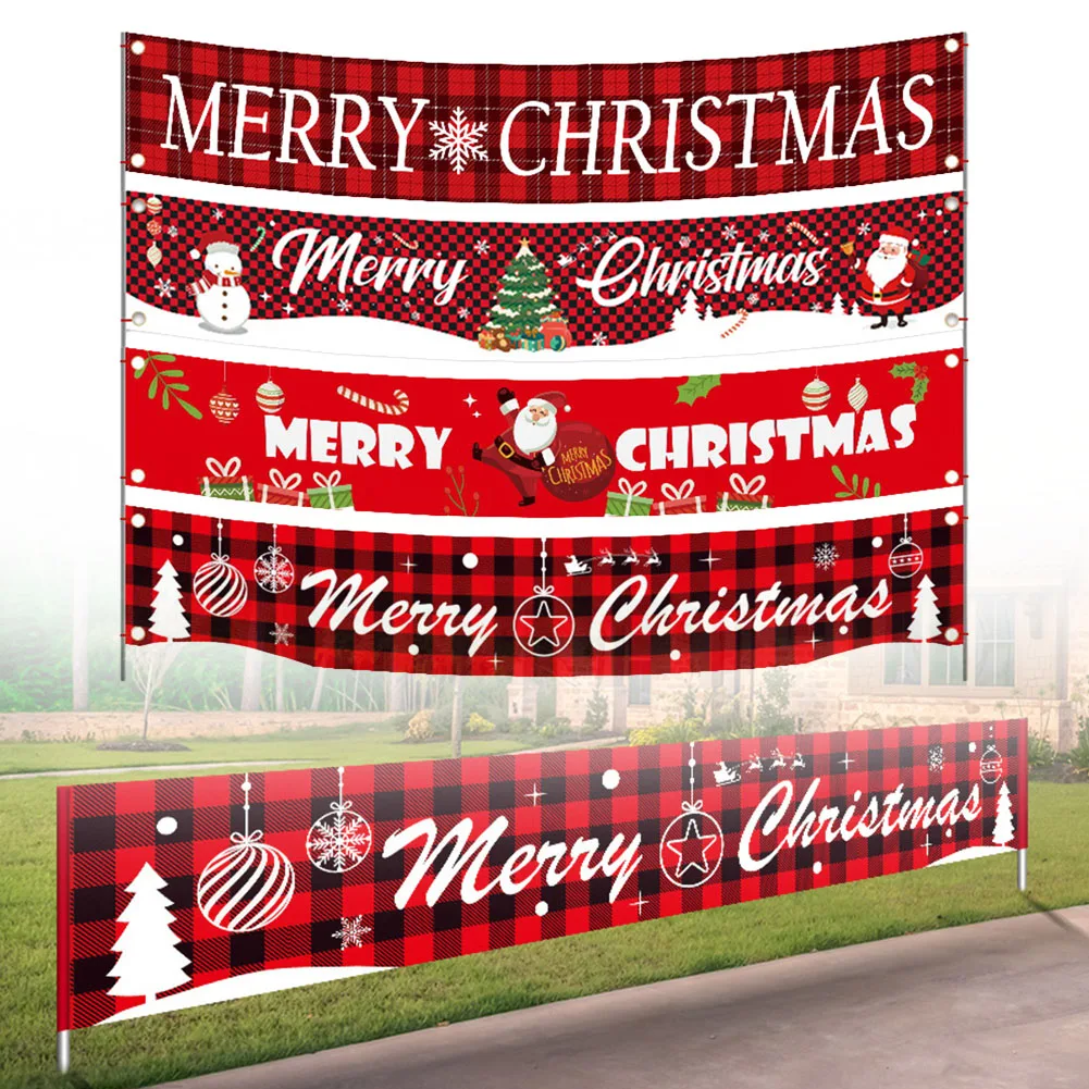 Banner Christmas Banner Outdoor Garden Decor Hanging Merry Christmas Banner Outdoor Garden Decor