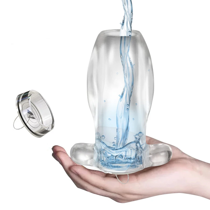 Silicone Hollow Trasparente Bidet Clistere Plug Ano Doccia Clistere Doccia Clistere Clistere Anale Clearning Con Spina