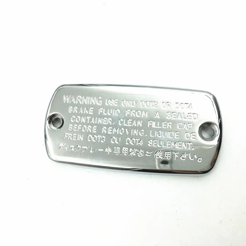 Chrome Freno Anteriore Fluid Cap Cruiser Chopper Cafe Racer Bobber Old School Touring Dirt Bike Doppio Sport Bike