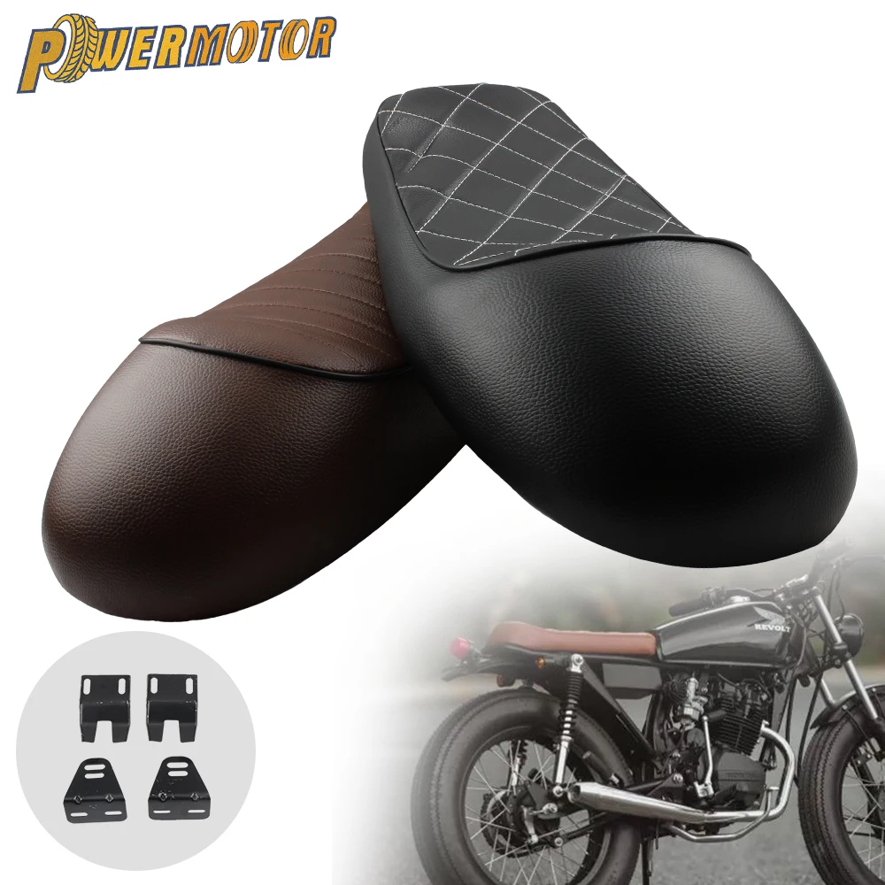 Sedile Moto Cuscino Personalizzato Gobba Vintage Universale Per Honda Yamaha Cg125 Cb125 Cb200 Cb350 Cl350 C70 Cafe Racer Motor Bike
