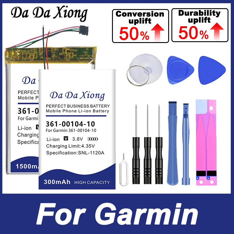 Batteria Dadaxiong Per Garmin Varia Pro Edge Dezl Nuvi Dc30 Tl Rtl510 Dc40 530 830 Dc20 550 70 Pt10 Rtl501 Vivoactive 760Lmt 2757