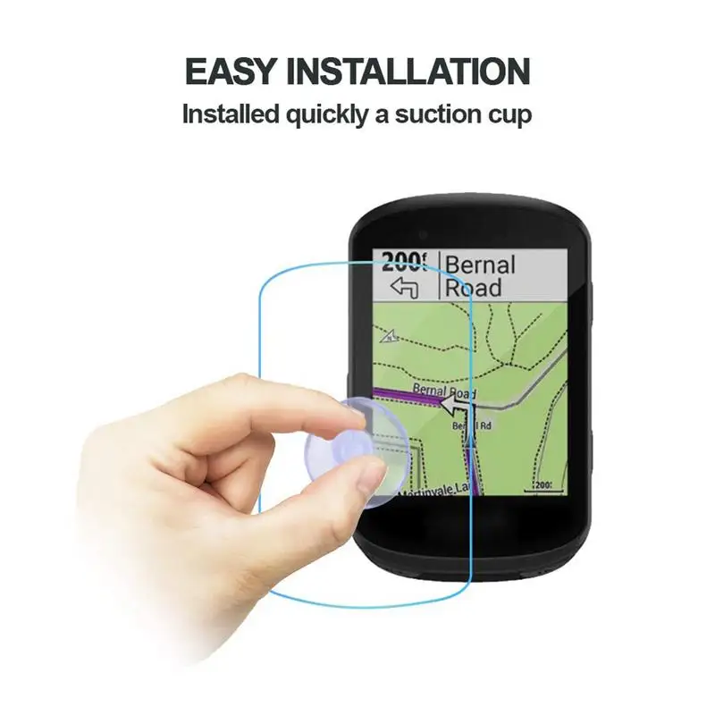 Pellicola Salvaschermo Per Garmin Edge 530/830 Gps Cronometro Per Bicicletta 3 Pcstepempered Glass Garmin Gps Screen Protector Pellicola Idrofoba