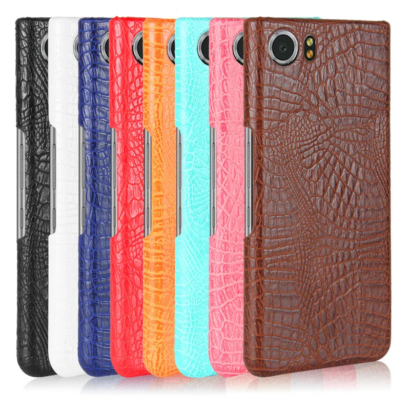 Per Blackberry Keyone Bbb100 Custodia Coccodrillo Grano Duro Pc + Custodia In Pelle Pu Cover Posteriore Per Blackberry Keyone Mercery Dtek70