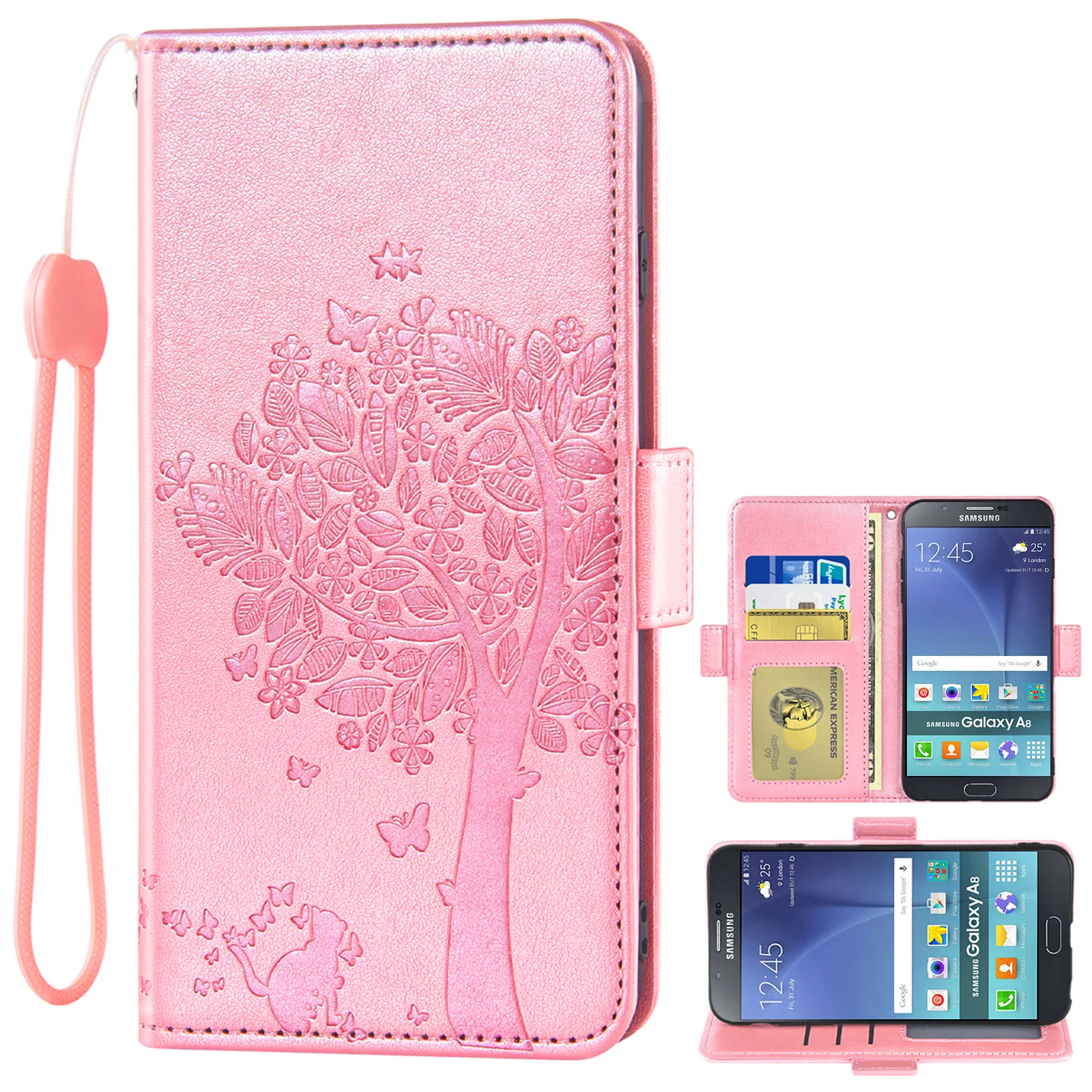 Custodia A Portafoglio In Pelle Con Cover In Pelle Per Blackberry Classic Blackberry Key2 Blackberry Keyone