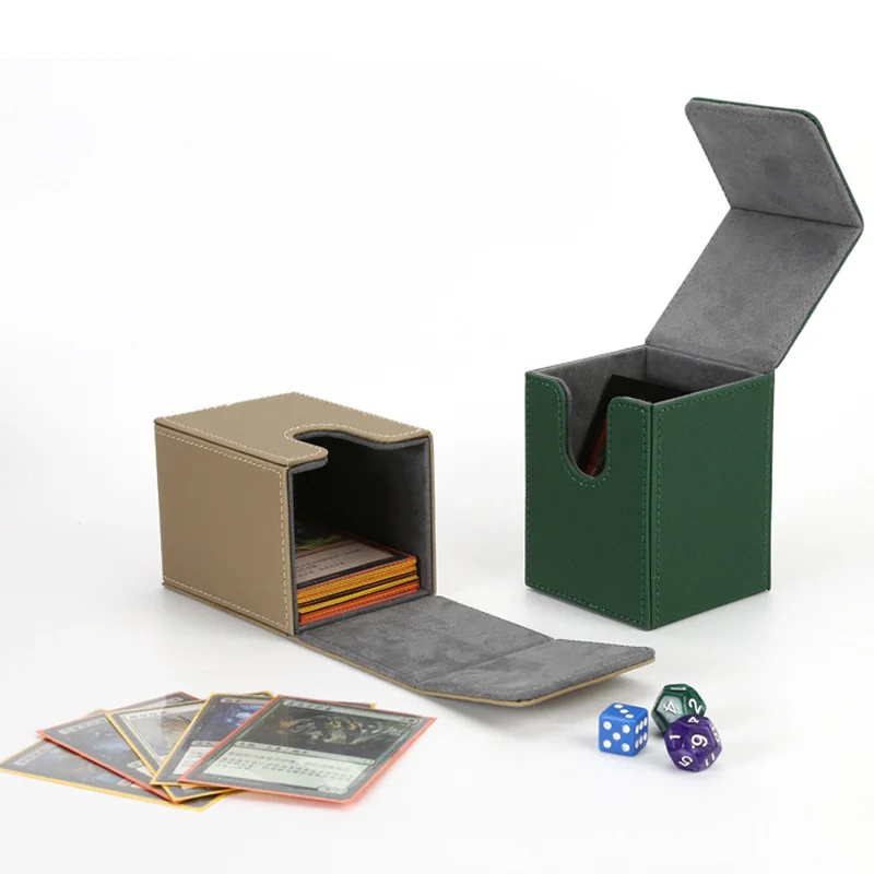 100 + Pu Card Deck Storage Box Magic Pkm Ygo Ptcg Giochi Da Tavolo Commander Mtg Card Carry Organizer Case Trading Card Deck Box