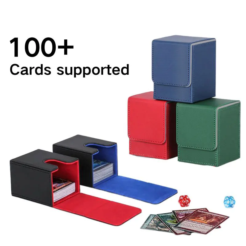 100 + Card Deck Box Organizer Holder Mtg Yugioh Tcg Card Storage Trading Card Deck Box Commander Mtg Card Carry Organizer