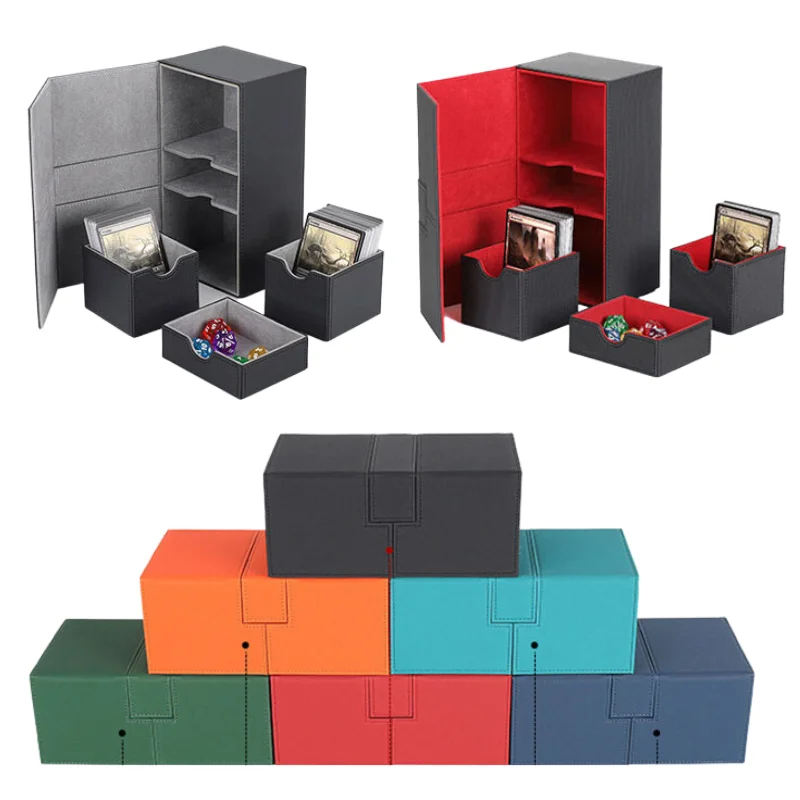 200 + Card Deck Box Organizer Holder Mtg Yugioh Tcg Card Storage Trading Card Deck Box Commander Mtg Card Carry Organizer
