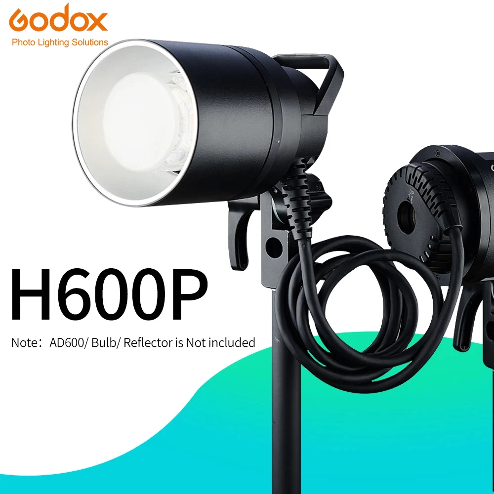 In Magazzino Godox H600P Flash Head Bokens Mount Off-Flash Testa Di Estensione Portatile Per Godox Witstro Ad600Pro Ad600 Pro Flash Strobe