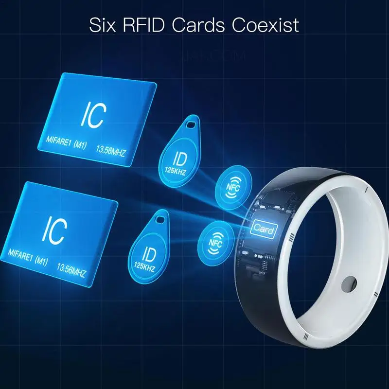 Rfid Ring Smart Ring 128Gb Wireless Disk Sharing Per Smartphone R5 Smart Ring Con 6 Schede Rfid Integrate 2 Pietre Per La Salute