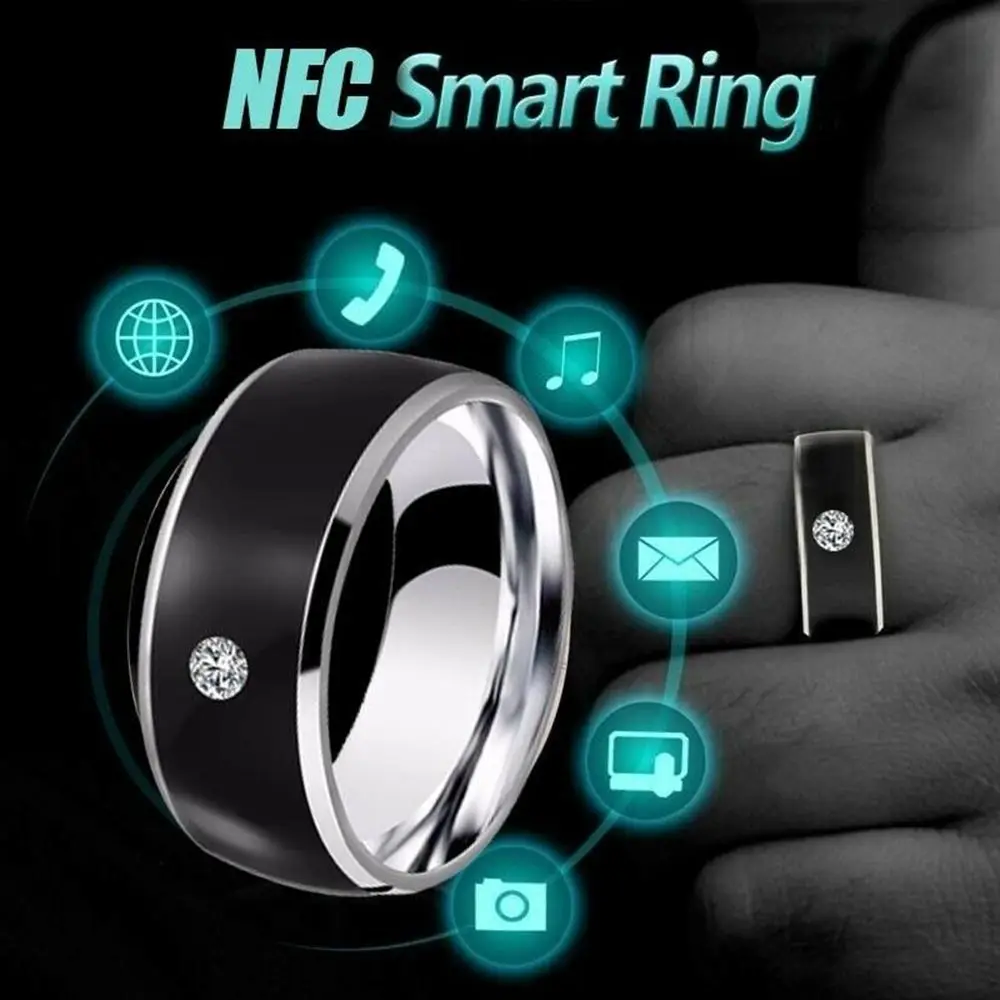 Nfc Smart Finger Ring Intelligent Wear Connect Android Phone Equipment Rings Fashion