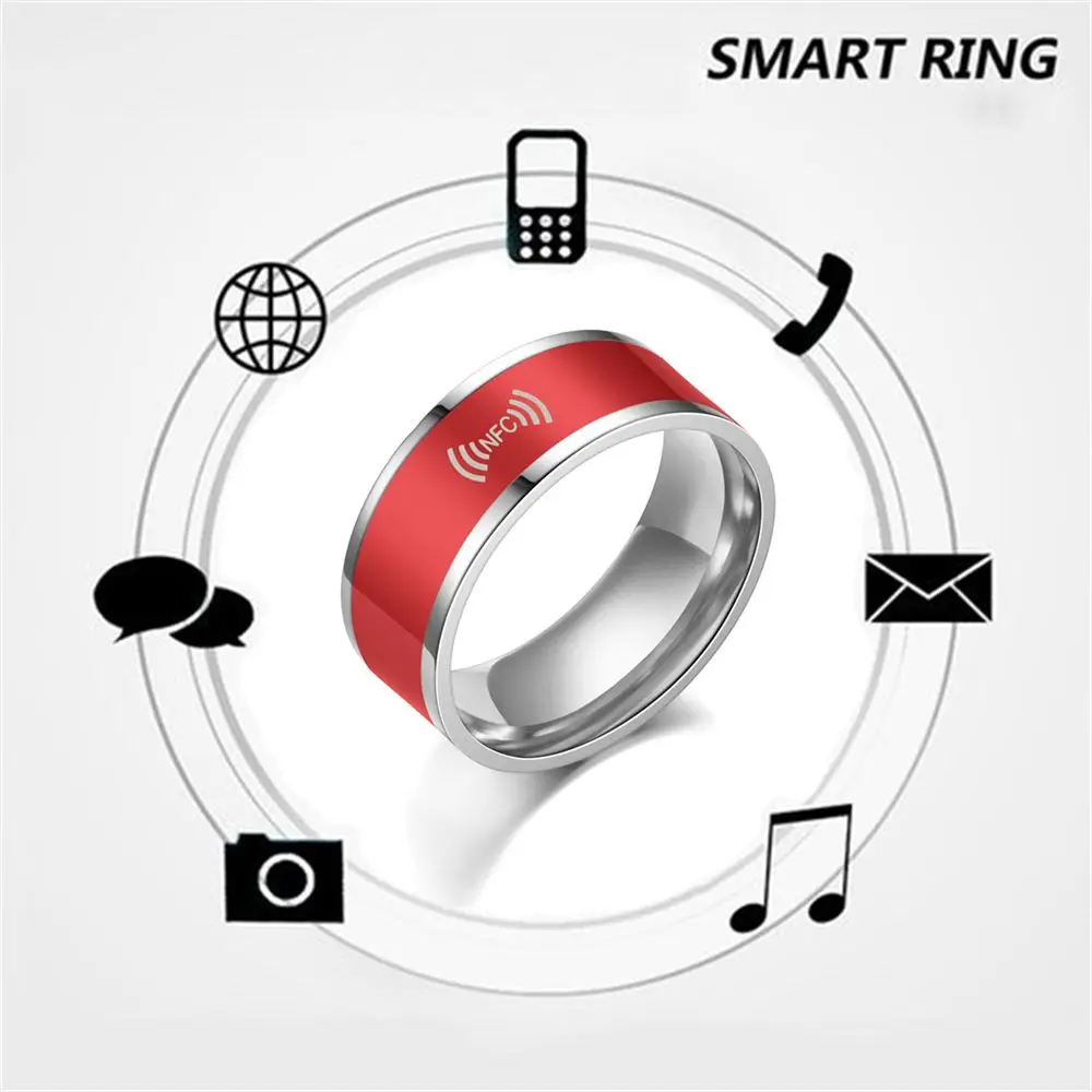 Nfc Smart Finger Ring Donna Uomo Impermeabile Intelligent Wear Connect Android Phone Equipment Fashion Rings