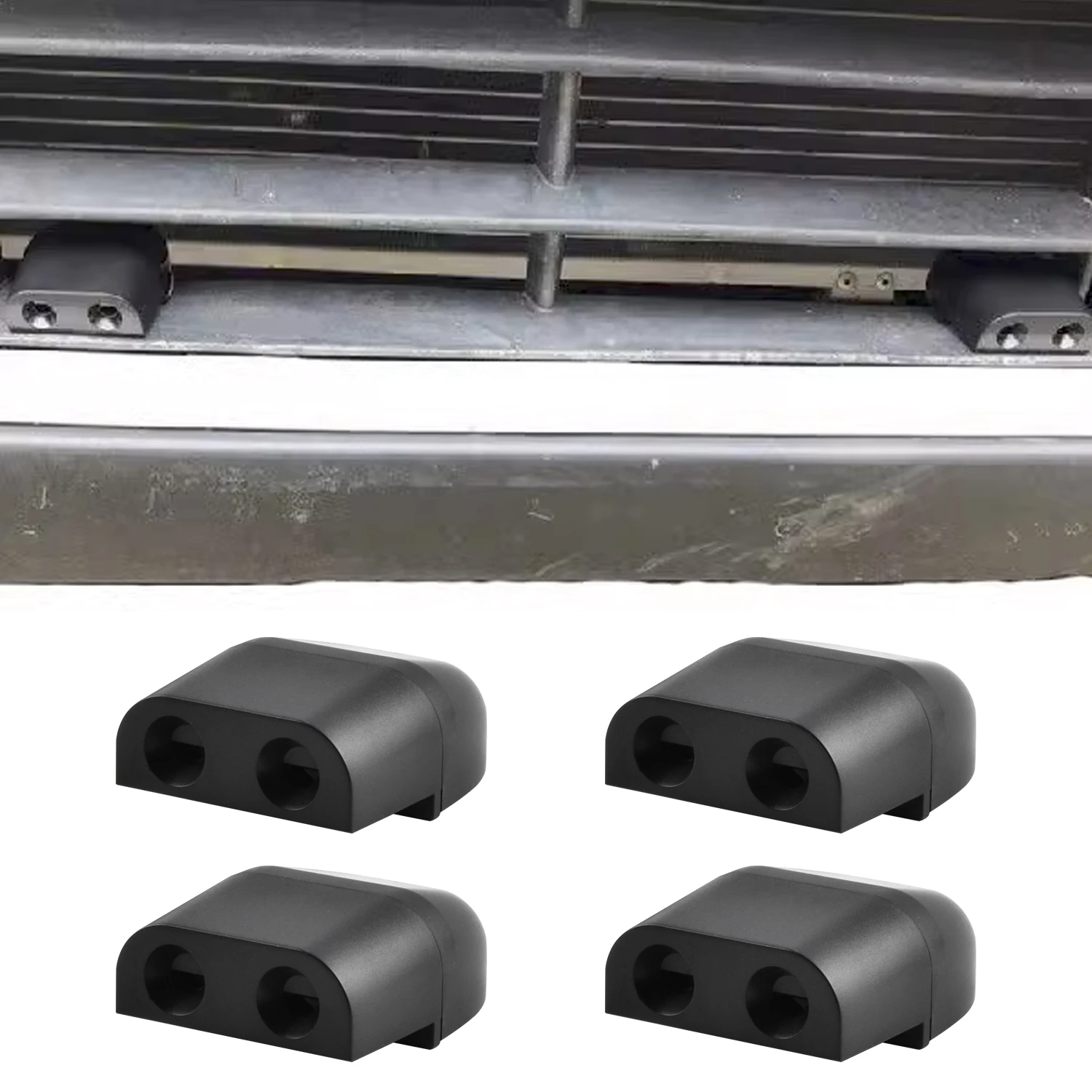 4 Pcs Black Car Grille Mount Animal Whistle Repeller Alert Deer Animal Repellent Alert Black Car Deer Sonic Gadgets
