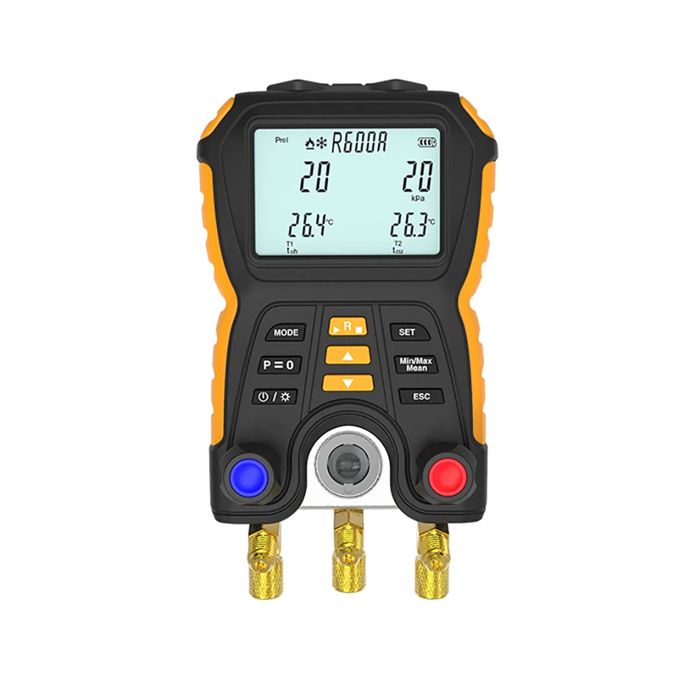 Vacuum Gauge Di Refrigerazione Digital Mainfold Hvac Air Conditoner Vacuum Pressure Temperature Meter Tester