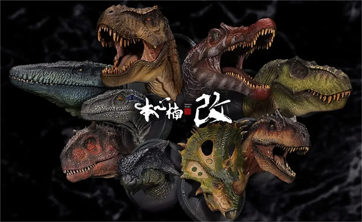 Nanmu Testa Di Dinosauro Statua Carnotaurus Spinosaurus Velocraptor Mosasaurus Allosaurus Tyrannosaurus Rex Modello Animale Figura Giocattolo