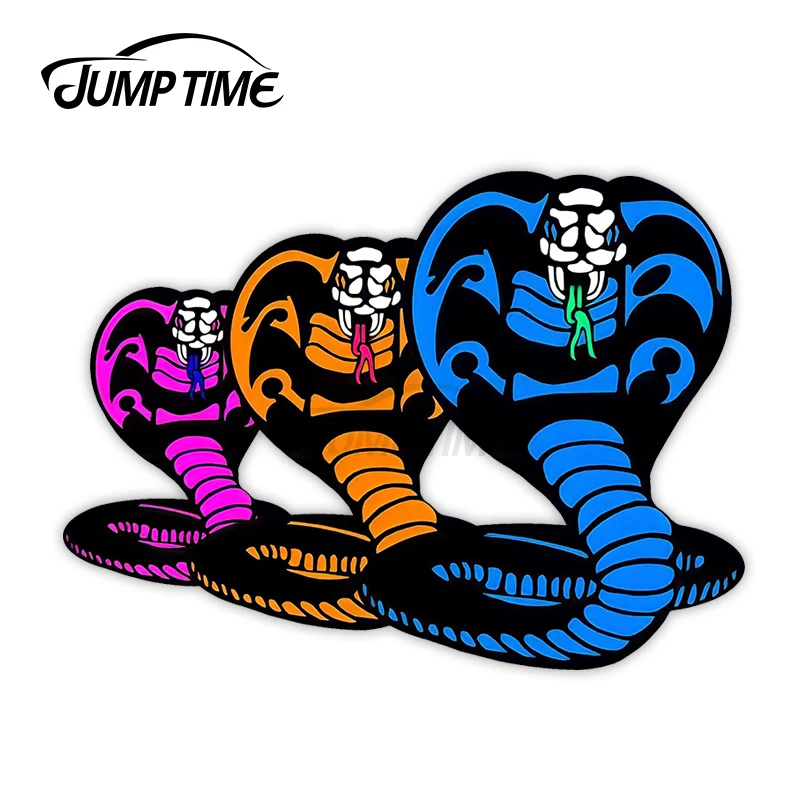 Jump Time 13X8.2Cm Per Cobra Kai Big Cobra Decalcomania Fine Impermeabile Adatto Per Van Rv Vinile Adesivo Per Auto Decorazione