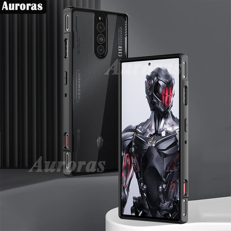 Auroras Per Redmagic 8 Pro Plus Custodia Creative Airbag Border Soft Shell Trasparente Per Redmagic 8S Pro Plus Cover Fundas