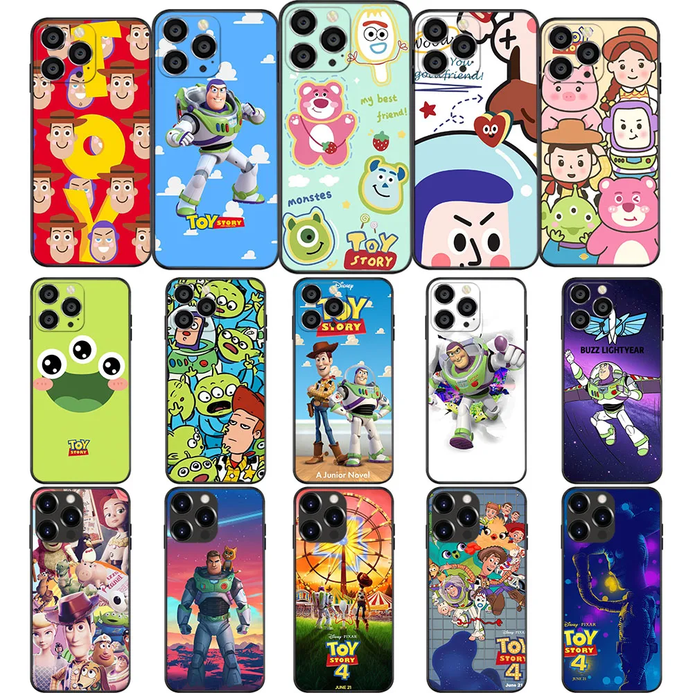 Custodia Morbida Un-39 Toy Story Woody Buzz Per Iphone 11 12 13 14 15 Mini Pro Max Plus
