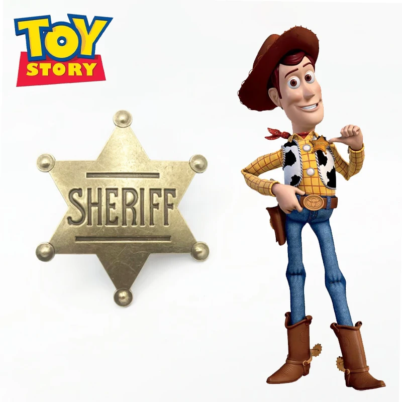 Disney Toy Story Retro Metal Pins Sheriff Woody Bag Spilla Cartoon Anime Badge Denim Spilla Regalo Gioielli Per Bambini Amici