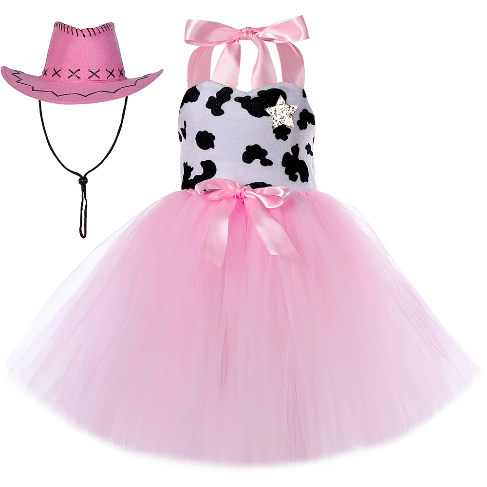 Toy Story Jessie Woody Costumes Girls Birthday Halloween Cowgirl Fancy Dress For Kids Baby Pink Cow Tutu Outfit Animal Clothes