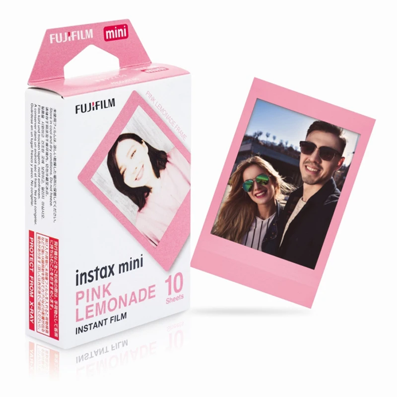 Fujifilm Instax Mini Pink Lemonade Film Photo Paper Per Fuji Instant Mini 12 11 9 8 70 90 25 Film Camera Evo Share Sp-2